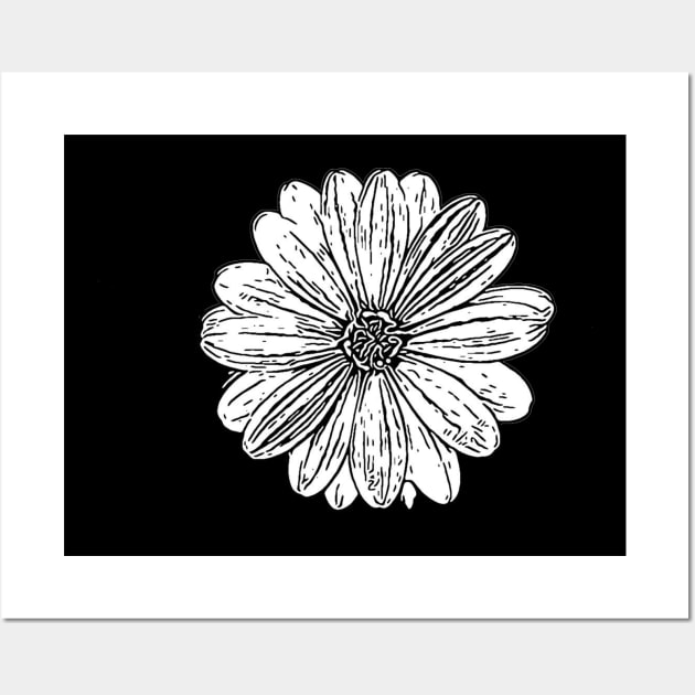 Sunflower Stoic Peace Ink Print Wall Art by aaallsmiles